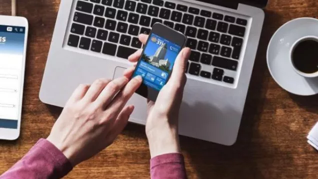 hands on mobile phone